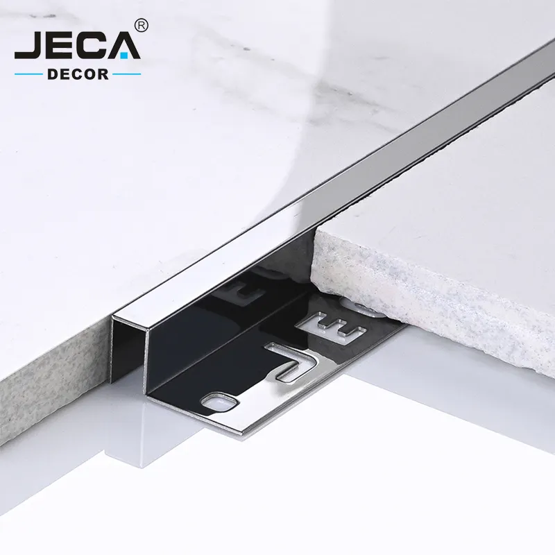 Foshan Factory JECA rivestimento per piastrelle ad angolo esterno di vendita caldo rivestimento per bordi per bordi a parete decorazione rivestimento in acciaio inossidabile 304