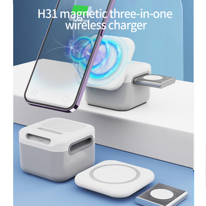 2025ที่ชาร์จไร้สายแบบแม่เหล็ก3 in 1ที่ถอดออกได้สำหรับ <span class=keywords><strong>iPhone</strong></span> 16, 15, 14, 13, 12 <span class=keywords><strong>airpods</strong></span> iWatch 15W - Product Image 4