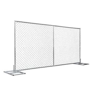 American Portable Chain Link Temporary Fence 6X10ft For Construction Site Fencing