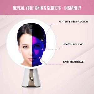 Vercon thông minh Màn hình cảm ứng trang điểm gương LED có thể điều chỉnh ánh sáng 5x từ Magnifying mỹ phẩm gương và ai phân tích chăm sóc da - Product Image 5