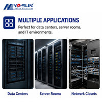 Unité de distribution d'alimentation (PDU) intelligente à 8 prises pour montage en rack avec contrôle et surveillance à distance pour armoire de serveur et rack réseau