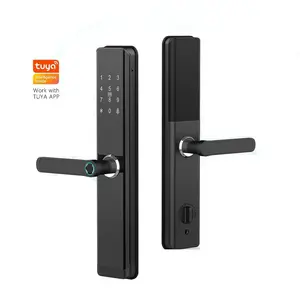 High Quality Finger print Door Lock WIFI Digital Electronic Locks Remote Access Control Smart Door Locks With Key Finger Print