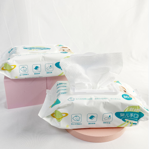 Étiquette privée jetable sensible, 100 pièces, oem, nettoyage des mains et de la bouche, lingettes humides, mouchoirs pour bébé - Product Image 2