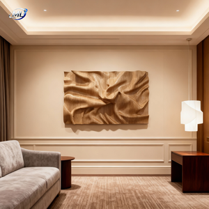 Arte de Pared Paramétrico Moderno en Madera Sólida Ecológica Tallada con CNC, Diseño de Arte Folclórico, Decoración Grande Grabada para Colgar en el Hogar - Product Image 4
