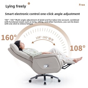 Silla Ejecutiva de Oficina, Respaldo Alto, Reclinable, Ergonómica, con Elevación a Gas, Altura Ajustable, Silla de Trabajo Moderna P173-GE - Product Image 4