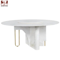 Table à manger personnalisée de luxe en pierre d'onyx naturel Base cannelée en marbre de haute qualité Design moderne pour meubles de salle à manger