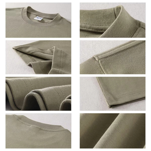 Camiseta Personalizada de Algodón 100% de 300 g/m² con Corte y Confección a Medida, Impresión de Camisetas de Alto Gramaje con Lavado Ácido, Camiseta con Logotipo Personalizado para Hombre - Product Image 5