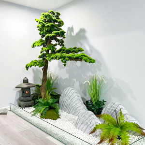 Artificial Welcoming Pine <strong>Trees</strong>, Green Plants, Entrance <strong>Hall</strong> Decoration, Indoor and Outdoor Landscape Ornaments - Product Image 5