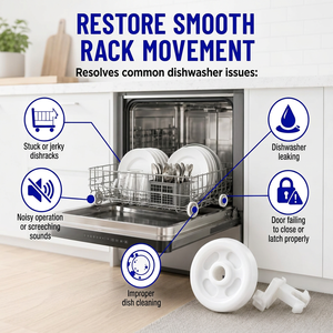 Kit de rouleaux et roulements inférieurs pour <span class=keywords><strong>lave</strong></span>-<span class=keywords><strong>vaisselle</strong></span> électrique WD12X10267, compatible avec Kenmore - Product Image 5