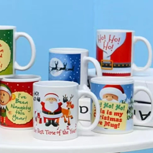 7102 11oz gốm giáng sinh cốc cà phê nhà máy trực tiếp tùy chỉnh 3D truyền nhiệt thiết kế Quảng Cáo Sáng Tạo Mug đóng gói carton - Product Image 2