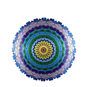 Décoration de jardin Jichen, métal, 30 cm, fleur colorée, moulin à vent 3D, finition peinte, autoportant, intérieur/extérieur - Product Image 4