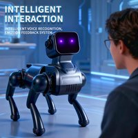 Vierbeiniger Ferngesteuerter Roboterhund, Ferngesteuerter Mechanischer Hund, KI-Intelligenter Roboterhund, Programmierbarer KI-Roboterhund