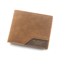 Dompet Pria Vintage Bermotif Cetak Perunggu, Pendek, Berlapis Embun, Banyak Slot Kartu, Kapasitas Besar, Lipat Dua