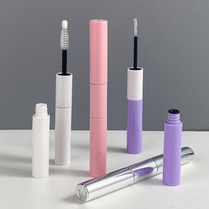 Nouveau flacon double 2-en-1 pour sérum cils doré, emballage cosmétique personnalisé, tube vide pour maquillage, gloss et mascara avec bouchon à vis - Product Image 2