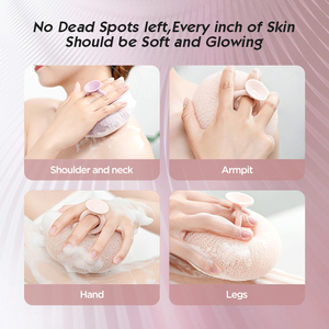 <span class=keywords><strong>2025</strong></span> Mới Nâng Cấp 2-Trong 1Super Mềm Hướng Dương Tắm Bóng Tẩy Tế Bào Chết Tắm Bọt Biển Làm Sạch Bàn Chải Với Cốc Hút Tắm Bọt Biển - Product Image 5