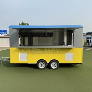 Remorque alimentaire mobile personnalisable en fibre de verre pour la vente de bonbons et de chips, utilisation en extérieur - Product Image 2