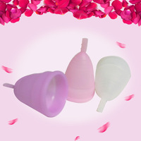 Copa Menstrual de Silicona Plegable de Alta Calidad, Recolector Menstrual para Damas, Suministro para el Periodo Menstrual, Conveniente y Fácil de Limpiar