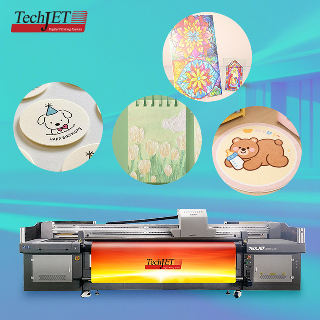 TechJET 2500 VersaUV 2.5m Full Automatic Hybrid UV Printer for Cards, Paper, and Rigid Substrates