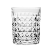 Verres à whisky classiques taillés au diamant de 270 ml (9 oz) de qualité supérieure, verres à whisky à base lourde en cristal pour boire du bourbon