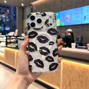 เคสโทรศัพท์แม่เหล็กพิมพ์ลายริมฝีปากสีน้ำผึ้งพีชแบบใสสองชั้<span class=keywords><strong>น</strong></span> IMD สำหรับ <span class=keywords><strong>iPhone</strong></span> 17 16 13 14 15 <span class=keywords><strong>Pro</strong></span> <span class=keywords><strong>Max</strong></span> วัสดุ TPU+PC - Product Image 5