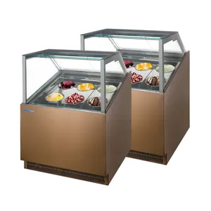 Bolandeng Supermercado Showcase Frigoríficos Comercial Vegetal Fruit Display Freezer Com Inclinado Display Prateleiras