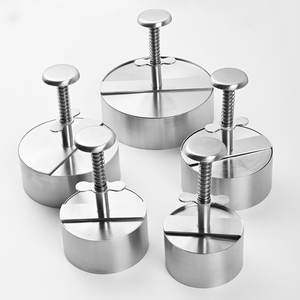 Prensa para hamburguesas de acero inoxidable 304, molde para carne, molde redondo para hacer hamburguesas, herramienta de cocina para cocina casera - Product Image 1