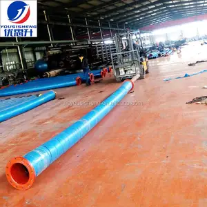 大直径900毫米橡胶挖泥机排放软管与MDPE管浮子黑色橡胶软管管制造商