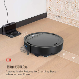 <span class=keywords><strong>Aspirateur</strong></span> <span class=keywords><strong>robot</strong></span> intelligent 3-en-1 en plastique avec brosse USB, moteur, application, balayeur domestique avec recharge automatique et aspiration de 2500 Pa - Product Image 3