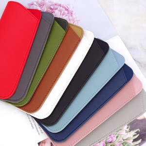 Tùy Chỉnh Logo Sunglasses Bag Mềm Pu Leather Trường Hợp Xách Tay Kính Lưu Trữ Chủ Trường Hợp Đọc Kính Bao Bì Kính - Product Image 3