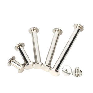 Alüminyum Chicago vida M3/M5-düz kafa seks cıvata bağlama sonrası deri çanta donanım için altıgen rondela - Product Image 4