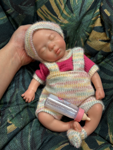Muñeca de Silicona de Cuerpo Completo de 13 Pulgadas, Muñeca de Moda, Bebé Realista, Recién Nacida Dormida, Lavable, Pintada a Mano - Product Image 5