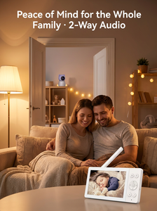 <span class=keywords><strong>Babyphone</strong></span> 2,4 GHz FHSS sans WiFi avec protection de la vie privée, détection des pleurs, audio bidirectionnel, écran 4,3 pouces, <span class=keywords><strong>portée</strong></span> 300 m - Product Image 2