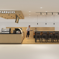 Service de conception intérieure de kiosque à café entièrement personnalisé, fabrication de mobilier de comptoir et de stand de café pour centre commercial