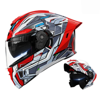 Casque intégral certifié DOT toutes saisons en ABS, double visière, coupe-vent, résistant à l'eau, pour scooter électrique