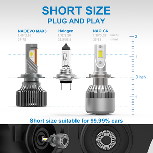 Accesorios automotrices Luces Focos Led Max3 120W Luz Led Para Auto H7 H11 H8 HB3 HB4 <span class=keywords><strong>H4</strong></span> Sistema de iluminación automático H11 luce H7 faro <span class=keywords><strong>H4</strong></span> - Product Image 5