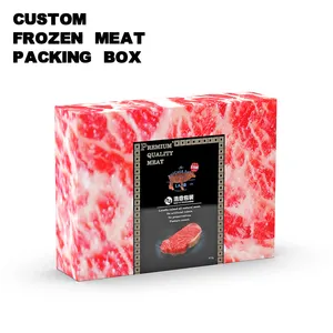 Yüksek kaliteli gıda sınıfı buzdolabı dondurulmuş et pasta ambalaj kutusu et ürünleri koyun dondurulmuş ambalaj kutusu