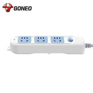 Presa di Sicurezza Industriale a 3 Uscite 10A, Colore Blu e <span class=keywords><strong>Bianco</strong></span>, per Uso Domestico, Ufficio e Ospedale - Product Image 3