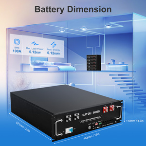 Batería DATOUBOSS US PL Stock 6000 Ciclos 48V 51.2V 100Ah LiFePO4 <span class=keywords><strong>5kWh</strong></span> para Sistema de Energía <span class=keywords><strong>Solar</strong></span>, Paquete de Baterías de Iones de Litio - Product Image 4