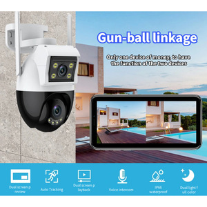 Cámara IP PTZ WiFi Inalámbrica de Doble Lente OEM, Vigilancia de Seguridad para Exteriores, Resistente al Agua IP66, Montaje en Pared o Techo - Product Image 5