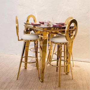 New Fashion Design Luxury Silver Steel White Pu Leather <strong>Cushion</strong> bar <strong>Stool</strong> for Sales - Product Image 1