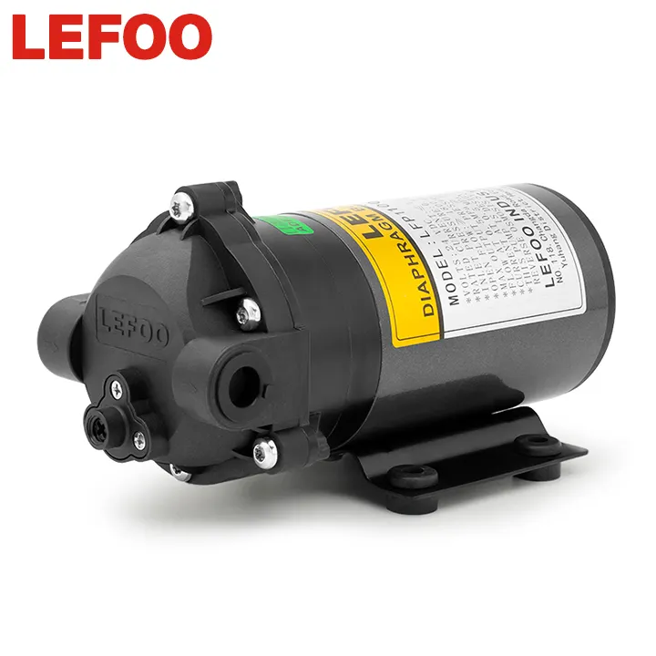 LEFOO orijinal stabilize 100 GPD takviye pompası DC RO güçlendirici diyaframlı pompa su arıtıcısı