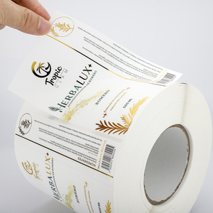 Étiquettes personnalisées pour flacons de conditionneur capillaire, impression vinyle imperméable, estampage à chaud or, autocollant en rouleau pour emballage cosmétique et soins capillaires - Product Image 4