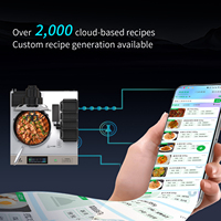 Robot de Cuisson Électrique Intelligent Haut de Gamme pour Salon de Thé Artisanal, Design Minimaliste en Bois, pour la Cuisine Professionnelle