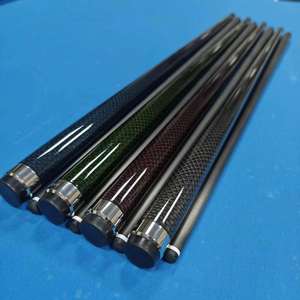 Taco de Billar de Fibra de Carbono de 12.5mm 1/2 con Junta de Acero Inoxidable y Funda Protectora Taco de Junta Central para Snooker y Billar - Product Image 1