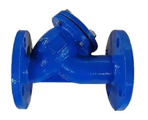 Ductile iron QT450 flange Y-type filter GL41H-16Q/SY4P fire fighting tap water sewage remover