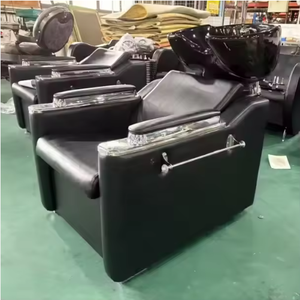 Chaise de lavage de salon de coiffure moderne, tendance 2026, luxe, or blanc, mobilier de salon de coiffure, chaise de thérapie capillaire, spa, inclinable, lit de shampooing - Product Image 2