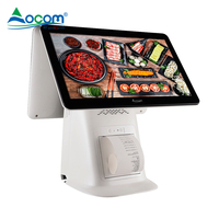 Systèmes de point de vente POS-G15 tout-en-un avec écran tactile et imprimante thermique pour restaurant