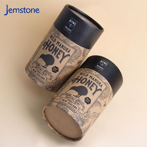 Caja de Papel Kraft de Alta Calidad, Biodegradable, Impresión CMYK, Tubo Cilíndrico, Cartón Rígido, Tubo de Papel Kraft para Envasado de Miel - Product Image 5