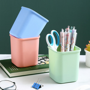 Rectangular Plastic Storage <b>Bin</b> Stackable Desktop Organizer For Office School Supplies Home Kitchen Use Blue Pink Cyan Colors - Product Image 1