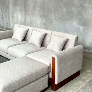 Canapé sectionnel en forme de L en teck pour salon intérieur, mobilier de salon, hôtel, villa, appartement, fabricant Indonésie - Product Image 4